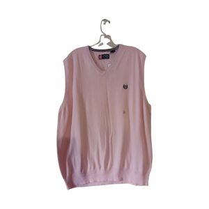 BNWT Chaps Blush Pink Men Sweater Vest size XL
